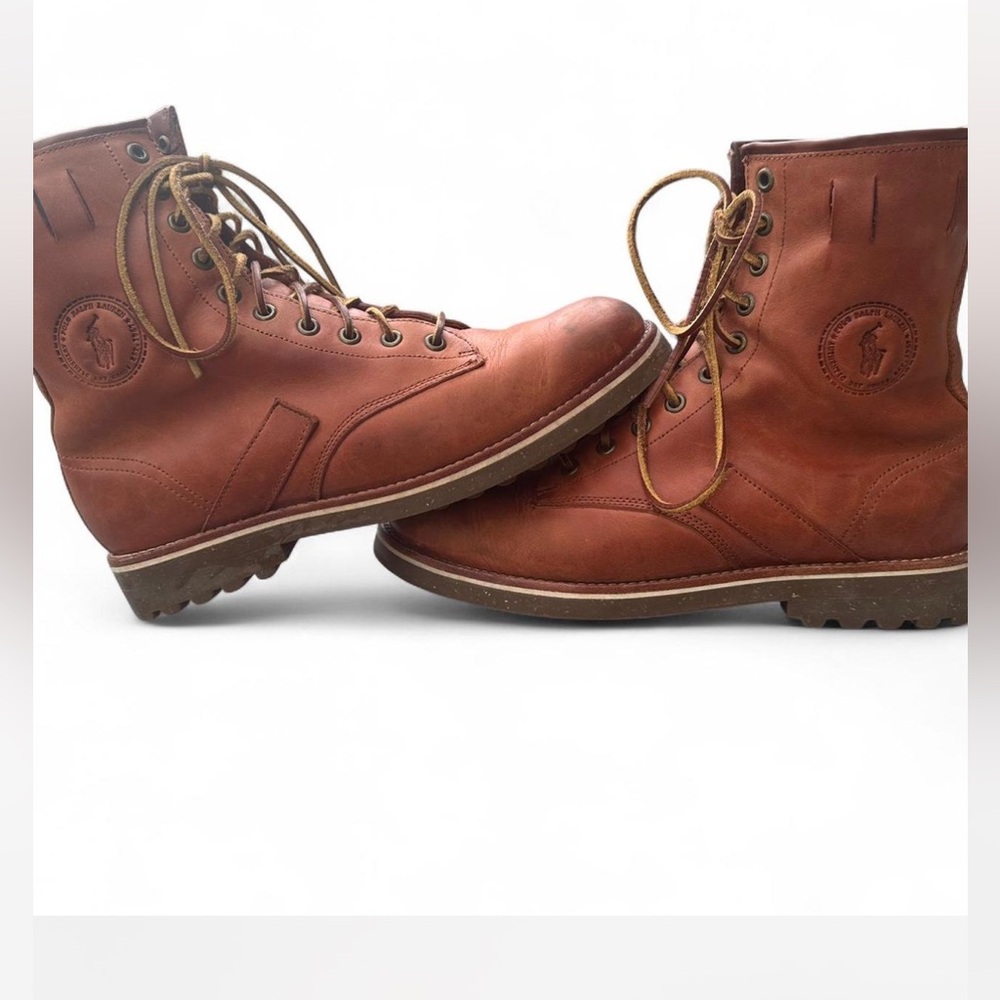 Polo by Ralph Lauren Tan Leather Men's Boots